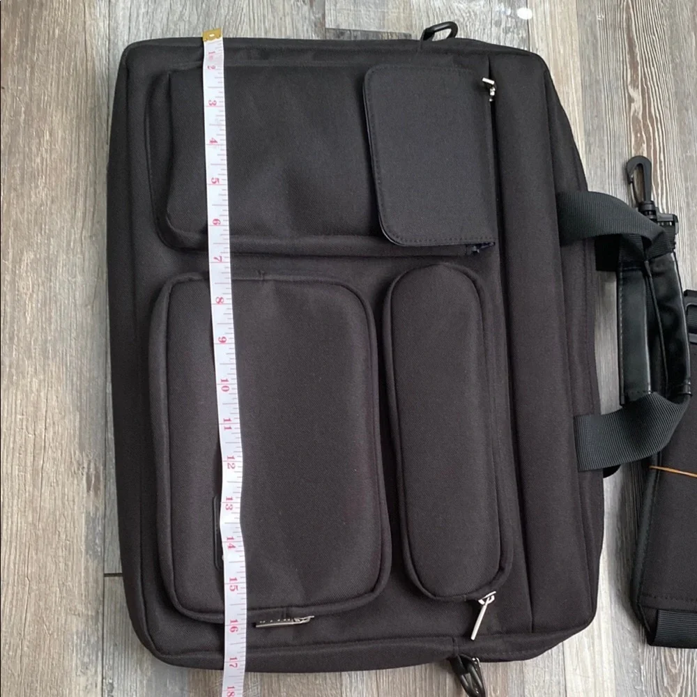 Black Laptop Bag with Durable Material and Professional Design